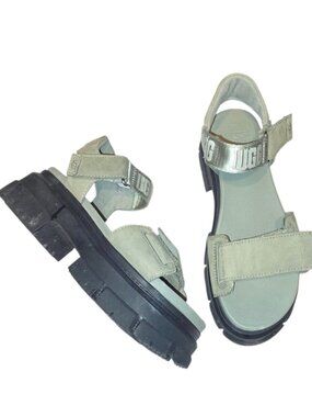 UGG Sandals Ashton Ankle Chunky Platform Ladies Shaded Clover EU 40 US 9